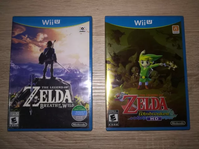 Selten neu versiegelt Nintendo WiiU Fehldruck Zelda Breath of the Wild + Windwaker HD