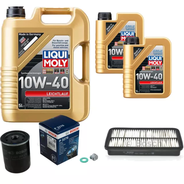 Bosch Inspection Set 7L Liqui Moly Légèreté 10W-40 pour Toyota Celica Coupé