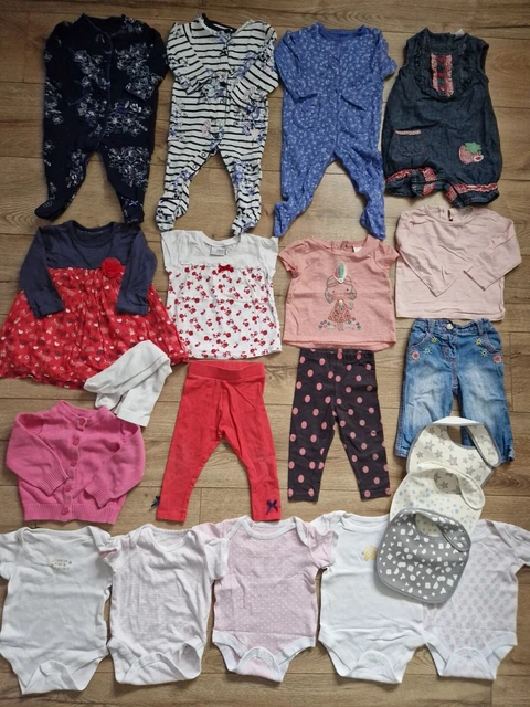 Baby Girl Clothes Bundle 6-9 Months Outfits Next Mothercare Fred&Flo 21 Items