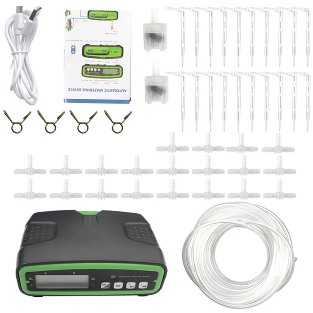 Kit Irrigazione A Goccia Fai Da Te - 100 Gocciolatori Regolabili Gialli - Portata 0-70 L/h - Pressione 0.6-3.5 Bar - Per Serra, Giardino E Vasi