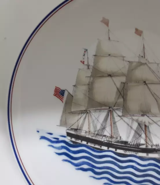 Mottahedeh Our Maritime Heritage Ship luncheon Plate Yorkshire 9 1/4" 3