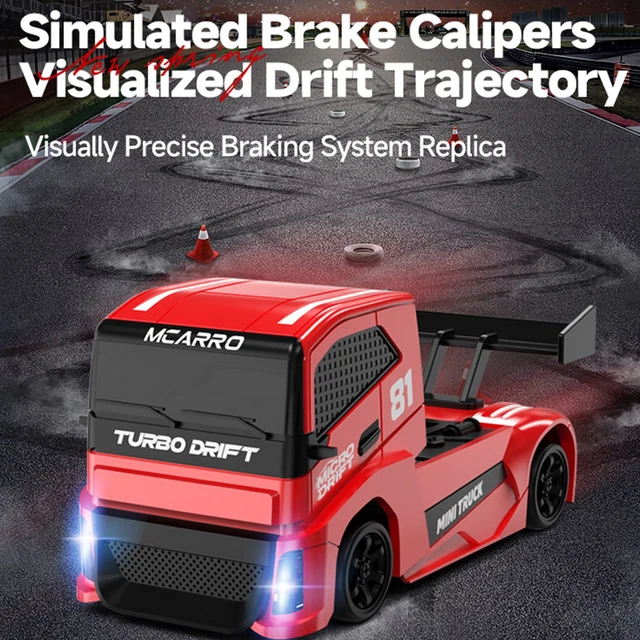 87 Rc Cars MINI RC TRUCK Car 1/87 Scale 2.4GHz Remote Control Full-Scale Throttle ...