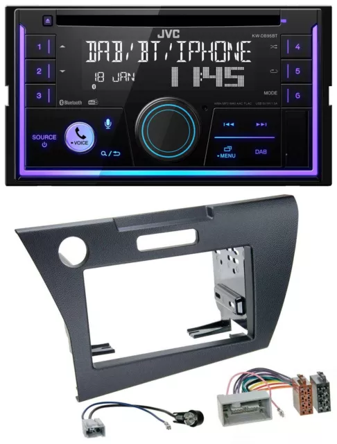 JVC MP3 USB 2DIN DAB Bluetooth CD Autoradio für Honda CR-Z (ab 2010)