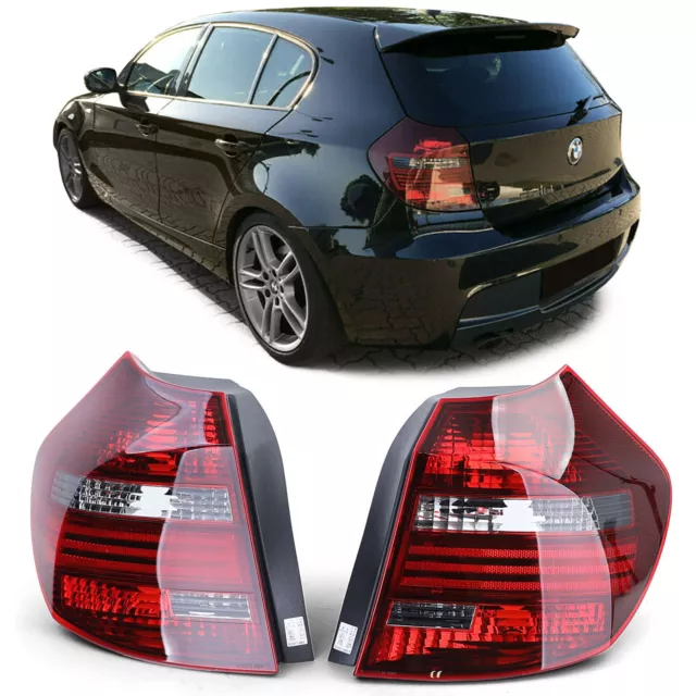 2 Feux Arriere Rouge Fumee Pour Bmw Serie 1 E81 E87 Phase 2 De 03/2007 A 06/2011