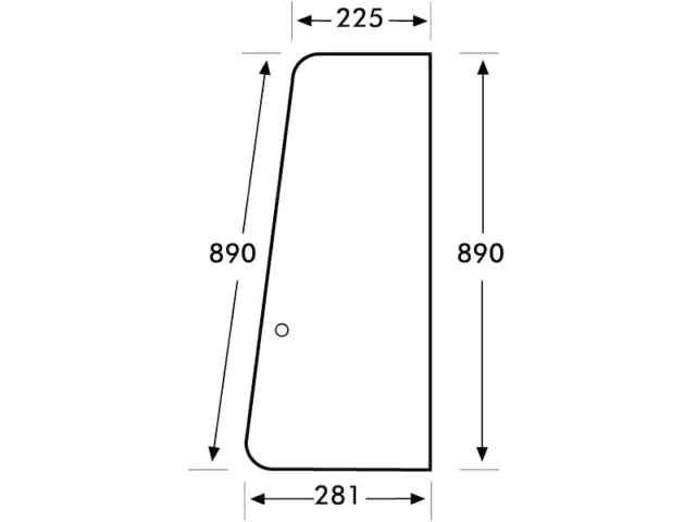 Door Glass For Case 585Xl 685Xl 785Xl 885Xl 695Xl 795Xl 895Xl Tractors.