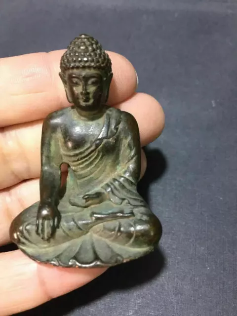 Old Tibetan statue  Buddhism bronze Medicine Buddha Sakyamuni Shakyamuni Buddha