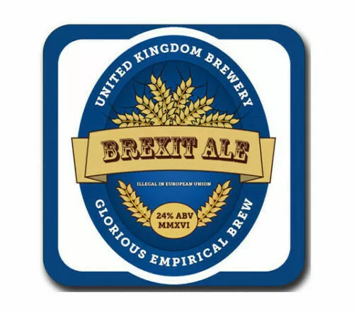 Brexit Ale Biermatte Untersetzer EU Artikel 50 Vereinigtes Königreich Brauerei Pub 100er Pack
