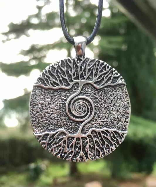 Tree Of Life Norse Viking Odin Pendant Warrior Mens Chain Necklace Jewelry