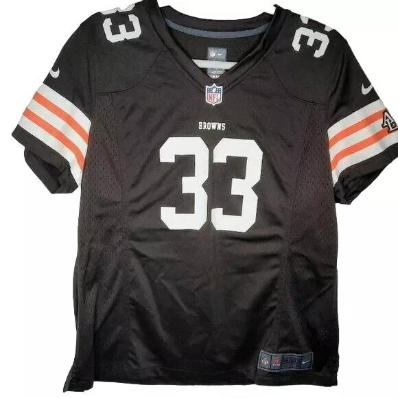 Cleveland Browns Trent Richardson 33 NFL Nike Jersey Brown Stripe XL