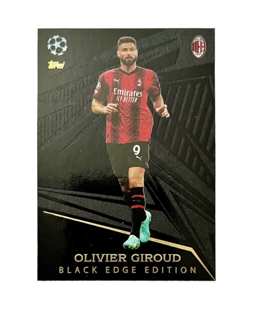 Topps Match Attax 2023/24 Olivier Giroud (AC Milan) Black Edge Edition Card 499