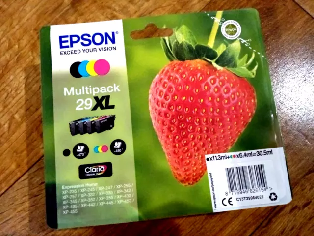 Epson 29XL Multipack 4 Cartouche d'encre Noir Cyan Magenta Jaune Expression Home