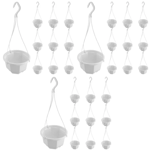 30 sets  suspendus Pottes suspendues paniers de fleurs artificielles Pots