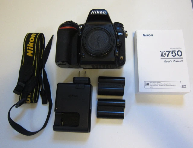 Nikon D750 24.3 MP Digital SLR Camera - Black (Body Only) FLAW **PLEASE READ**