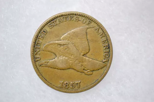 1857 Flying Eagle Cent- Nice Very Fine