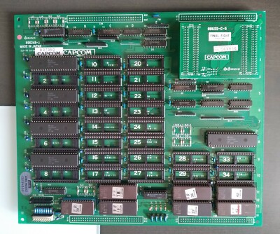 B & C FINAL FIGHT B+C BOARD USA VERSION ORIGINAL PCB BOARD ARCADE JAMMA CAPCOM 