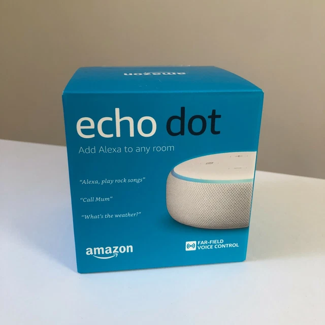 Amazon 3rd generation echo dot speaker sandstone white cheap