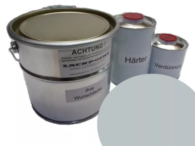 1 Liter Set 2K Car Paint GDR Dolphin Grey No Clear Varnish Ifa Vintage Colors