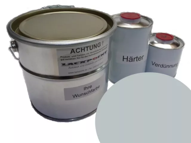 5 Liter Set 2K Car Paint GDR Dolphin Grey No Clear Varnish Ifa Classic Car Colo