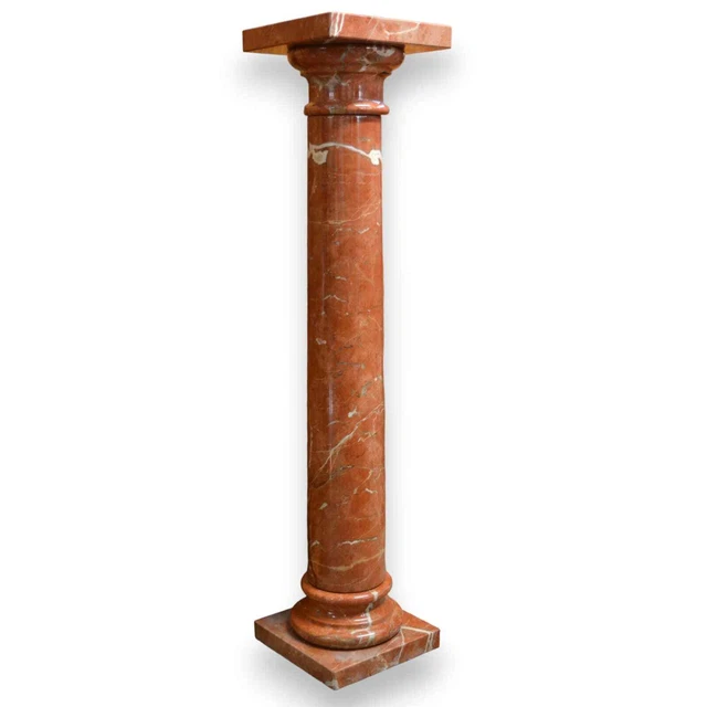 Colonna in Marmo Rosso Alicante H 100cm Italian Interior Design H 100cm