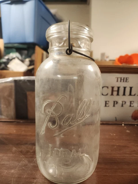 VINTAGE Ball Mason Jar Clear Glass Mold #38