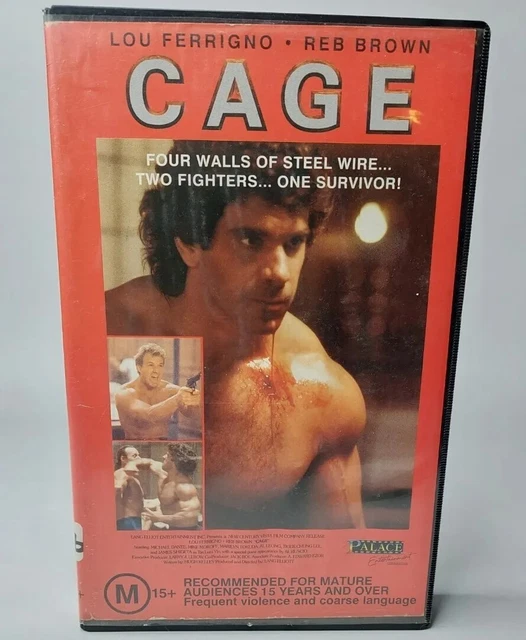 CAGE VHS RARE 1989 Action Martial Arts Movie Ex Rental PAL Video £8.01