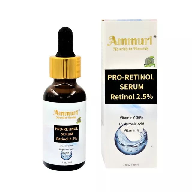 Ammuri Pro Rétinol Serum 2.5% Unleash Votre de la Peau Rayonnement Intense