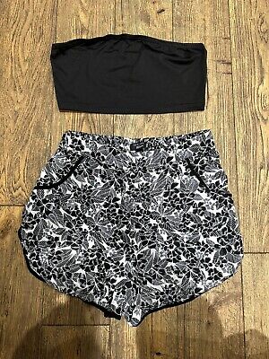 Girls Summer Outfit, Newlook - shorts & shein - boob tube top, size 14 years