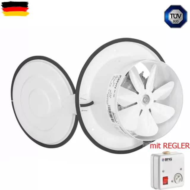 Mur Et Ventilateur de Fenêtre 200mm Axial Avec Rabat 780m3/H Contrôleur