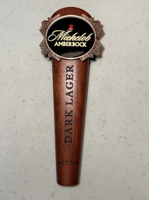 Michelob Amberbock Dark Lager Beer Tap Handle 8"