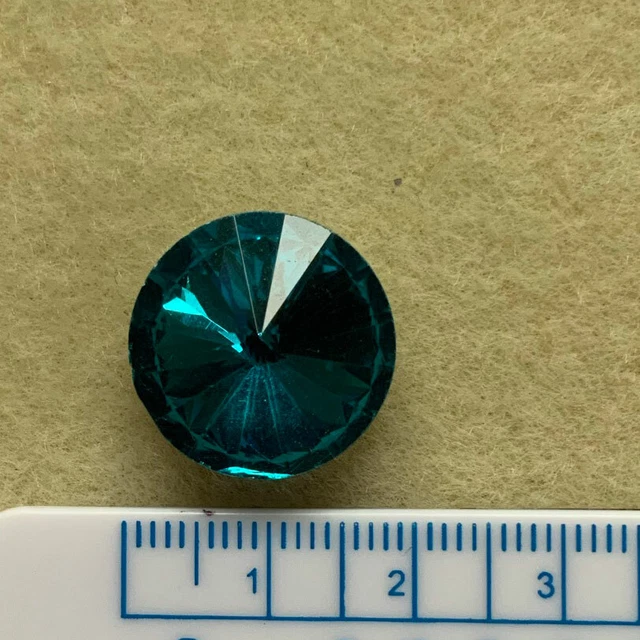 Rivoli Spitzrücken Glasperlen 18mm verschiedene Farben, Perlenweberei/Schmuck 3