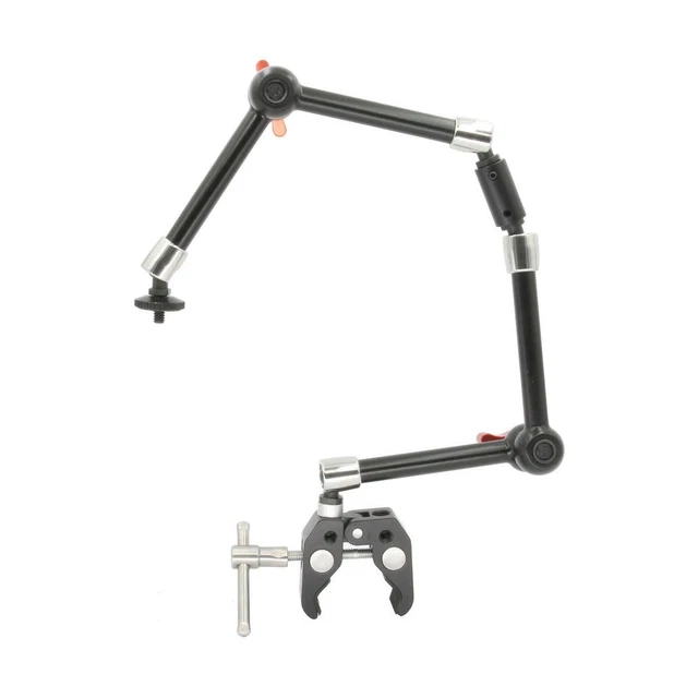 GyroVu Clamp Mount with Dual Heavy Duty 11" Articulated Arm Monitor Mounts