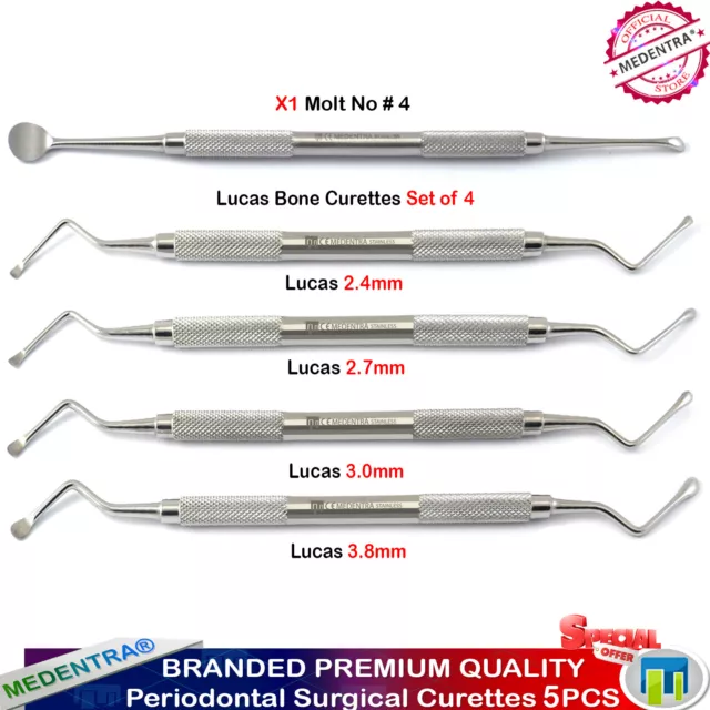 Chirurgical Curettes OS Curettes-Lucas + Mue No 4 Chirurgical Reconstituant Ce