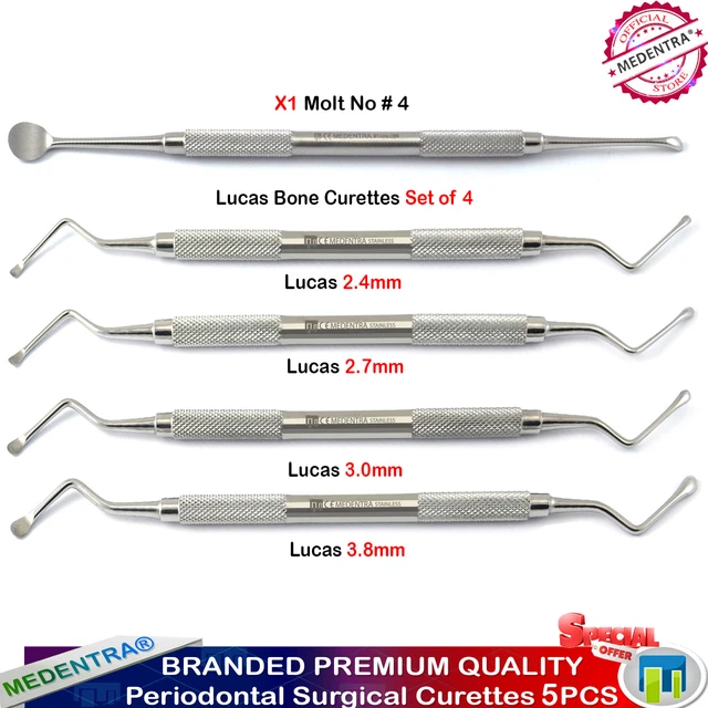 Chirurgical Curettes OS Curettes-Lucas + Mue No 4 Chirurgical Reconstituant Ce