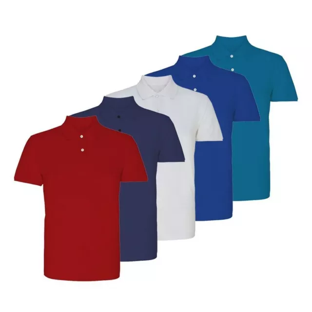 Boys Girls Plain Cotton Polo Shirts Children School T-Shirts Uniform Summer Top