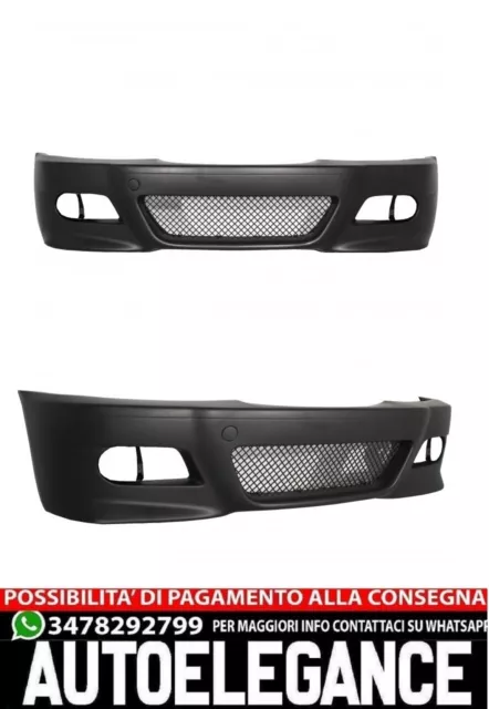 Paraurti anteriore adatto per BMW Serie 3 E46 (1998-2004) M3 Look Senza fendineb