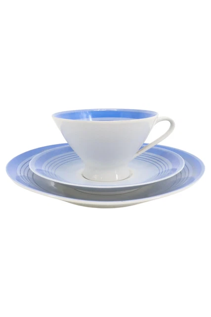 Coperta da collezione porcellana decorazione linea blu