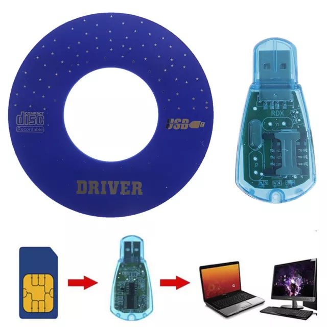 USB SIM Card Reader Copy/Cloner Kit SIM Card Reader GSM CDMA SMS Backup + CS-hq