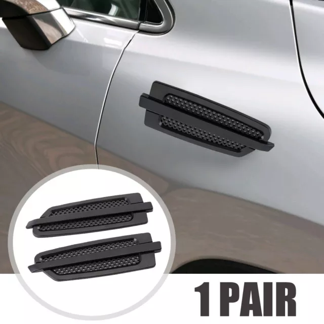 Car Hood Stickers Black Universal Side Air Intake Flow Vent Cover