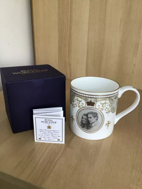 Bnib Royal Worcester Prince William & Kate Middleton Commemorative Marriage Mug