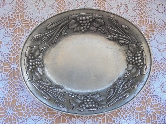 Ancien Plat Ovale Aluminium 30 Cm – Vintage, Fabrication Française