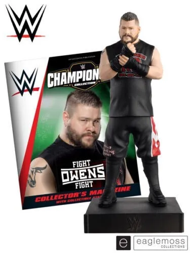 Eaglemoss WWE Championship Collection Kevin Owens Figurine with magazine new