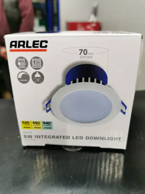 Downlight lED regulable Arlec 70 mm 6 W integrado
