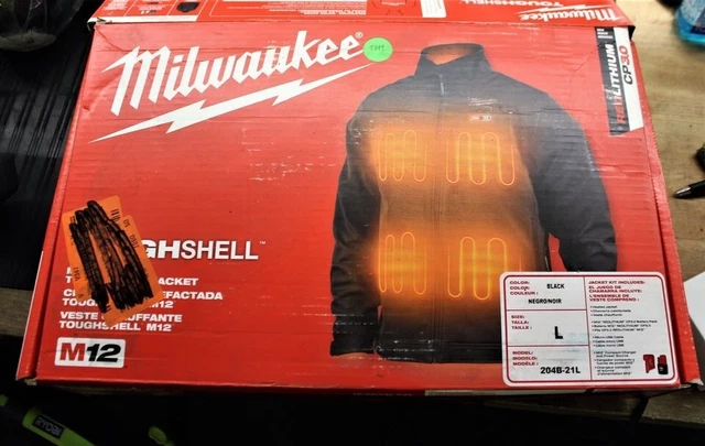 Milwaukee 204B-203X M12 Heated ToughShell™ Jacket & Adapter Only (Black) Large