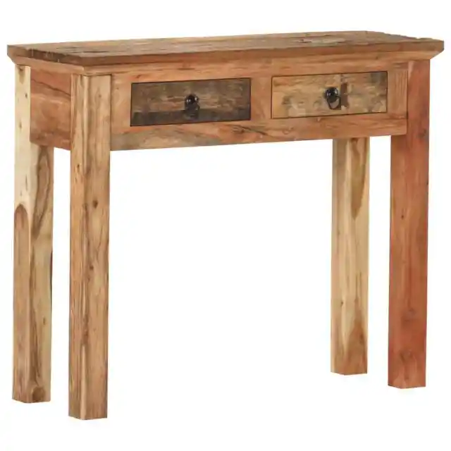 Console Table Hallway Side Table Desk Entryway Drawer Solid Wood Acacia vidaXL