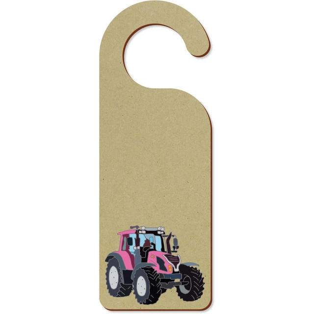 'Tractor rosa' 200 mm x 72 mm Colgador de puerta (DH00034759)