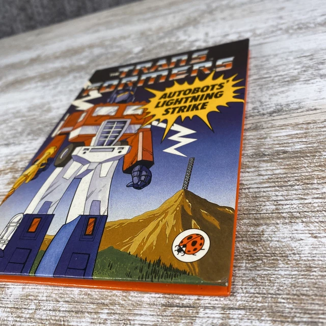 THE TRANSFORMERS VINTAGE autobots lightning strike ladybird book 1st