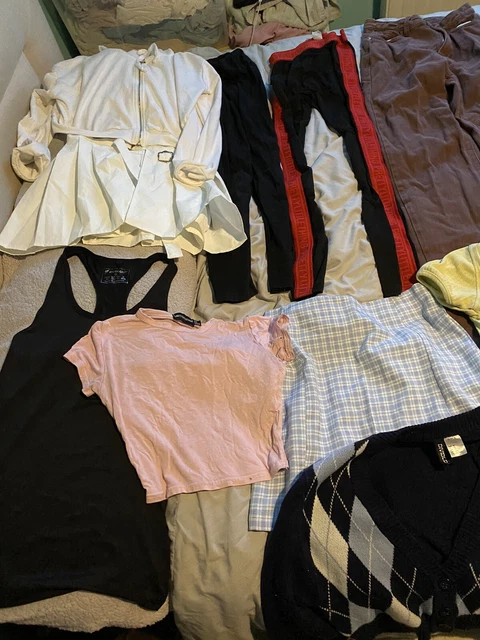 Clothes Bundle Job Lot 17 Items Teens Girls Ladies Xs Uk 4 jeans tops leggings 3