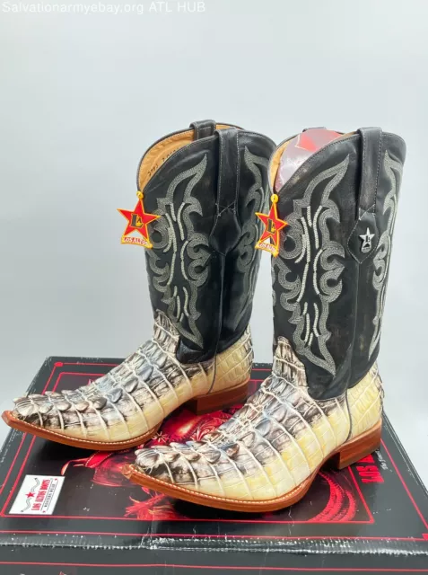 MEN'S LOS ALTOS Western Boots Crocodile Print Multicolor Size 9.5 New ...
