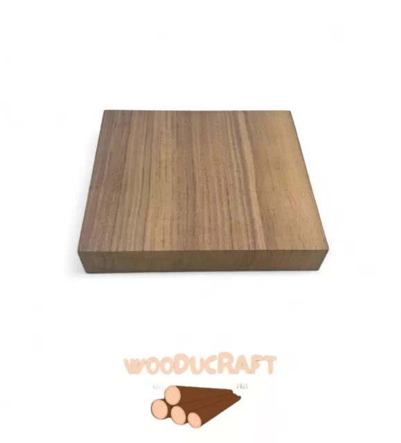 Walnut Hardwood Timber Offcuts DIY Hobby Woodworking Craft 224 X 119 X 40mm