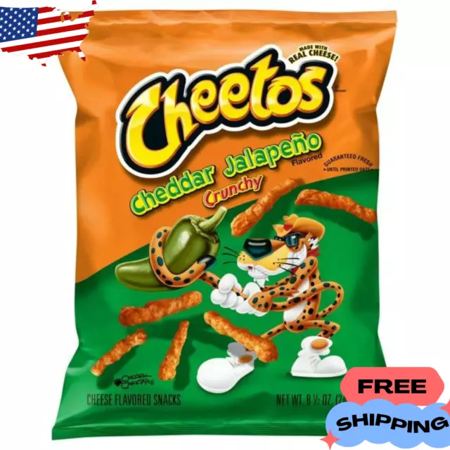 Cheetos Crunchy Cheddar Jalapeno Cheese Puff Chips